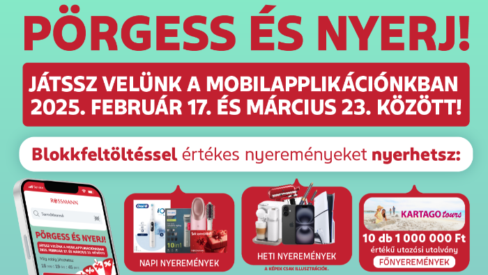 Pörgesd fel a szerencséd a Rossmann-nal!