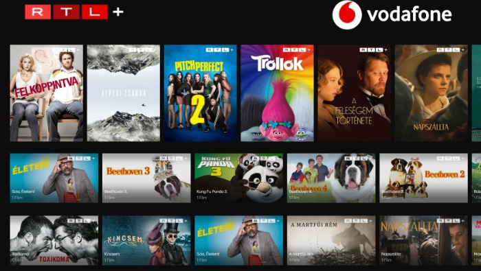 Vodafone TV médiaboxon keresztül is elérhető az RTL+