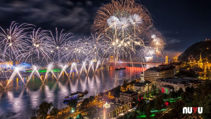 Látványos tűzijátékot készített Szent István Napra a NUVU