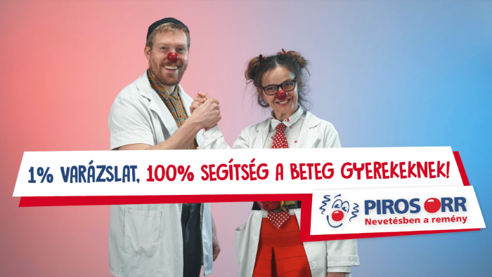 1% a Piros Orr Bohócdoktoroknak