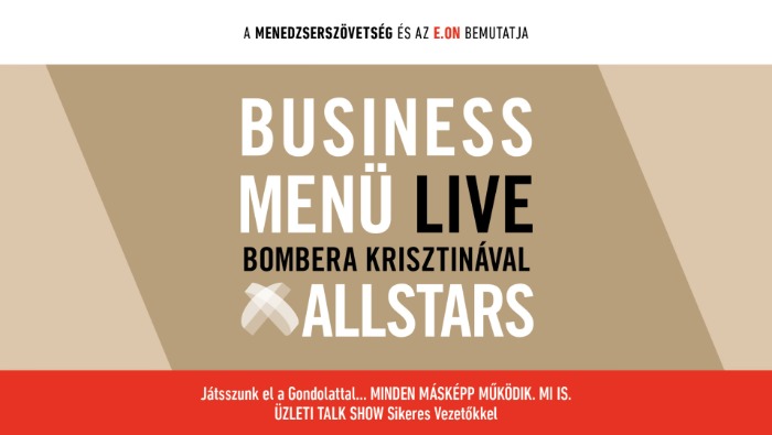 Business Menü LIVE Bombera Krisztinával, ALLSTARS