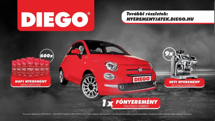 A DIEGO nyereményjátékkal ünnepli a születésnapját