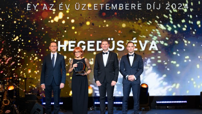 Hegedüs Éva az EY Az Év Üzletembere Díj győztese