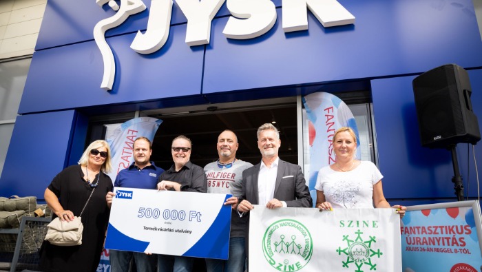 Jótékonysági akcióval nyílt újra a JYSK dunaharaszti áruháza