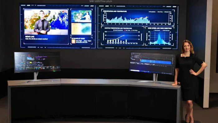 Az LG az ISE kiállításon mutatta be új kijelzőtechnológiáit