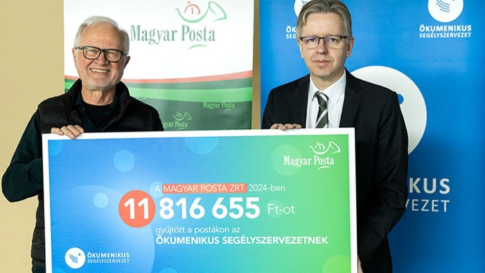 Közel 12 millió forint pénzadomány gyűlt össze a postákon