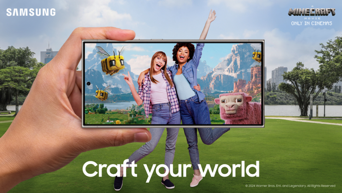 A Samsung bejelentette partnerségét az „Egy Minceraft filmmel”