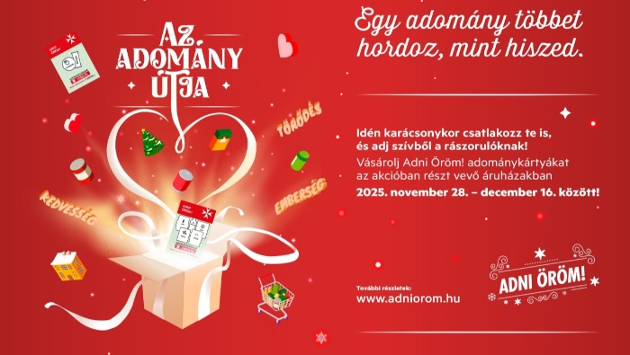 Adni Öröm! – Adománykártyákkal már most csatlakozhatunk 