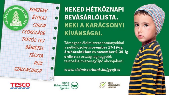 Rászorulóknak vásárolhatunk be a Tescóban